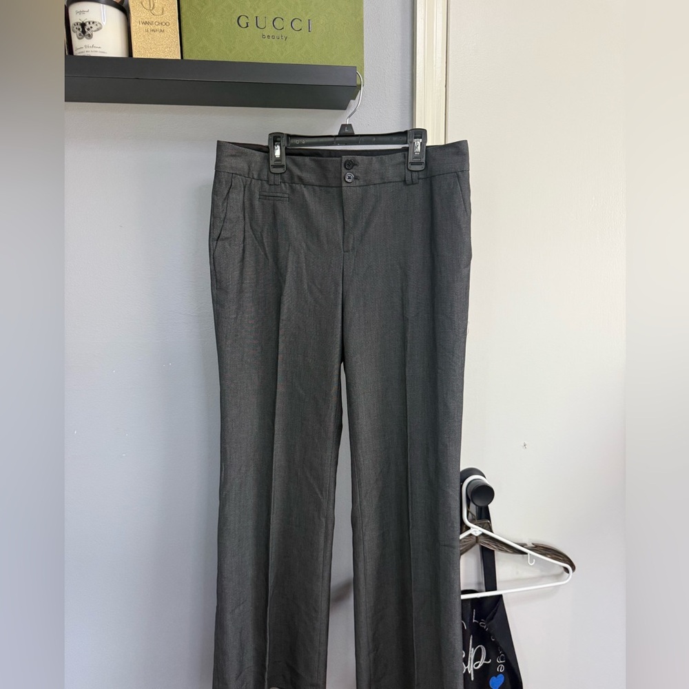 Calvin Klein Womens Dark Gray Dress Pants - Classic Formal Trousers